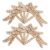 MAGICLULU 50 Sets of Unfinished Wood Pieces DIY Painting Slices Wood Cutouts for Art and Craft Projects Rustic Look Khaki Color Not Easy to Damage