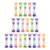 MAGICLULU Minute Hourglass Sand Timer Plastic Colorful Sand Clock 20pcs and Toothbrushing for Fun Appearance, Visual Timing Tool Hand Washing for Home and Cooking