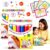 Magic Popcorns Pens 3D Puffy Drawing Kit, Bubble Art Markers for Crafts