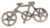 MAGIKON Metal Brain Teaser Puzzle, Interlocking Bicycle Challenge Toy