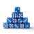 MAGJERO 12pcs Polyhedral Dice, Dice 16mm Acrylic Dice Game Dice for RPG MTG DND Dice Table Games (Blue White,12pcs)