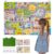 maglala Traffic Felt Busy Board for Toddlers, 40″ x 28″ Large Wall Toy 95PCS Car Road Play Set, Montessori Sensory Toys, Autism Learning Activities, Preschool Educational Gifts for Boys Girls Age 2-5