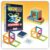 Magnefix Board Game – Magnetic Race Game – Fun for Family Game Night – Race with Magnet Squares and Puzzle Solving – for Kids, Teenagers and Adults – 2-4 Players