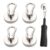 Magnet Hooks 4 Pieces Storage Holder with Carabiner