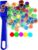 Magnetic Bingo Chips Set -Blue Magnetic Wand with 100 Metal Tokens for Elderly Family Lotto Game, Sensory Bins, Counting and Sorting, Science& Educational Activities