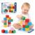 Magnetic Blocks Large with Metal Box, 1.65in Magnetic Building Cubes Toddler Travel Essentials Toys for Boys Girls Ages 1 2 3, STEM Educational Magnet Sensory & Montessori Toys Birthday Gifts 12 PCS