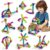 Magnetic Building Sticks Montessori Toy Starter Set, Magnetic Stick & Balls STEM Learning Toys for Kids, Montessori Magnet Set for 2 Year Old Preschool Toy, Construction Kit Sensory Toys Birthday Gift
