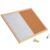 Magnetic Cork Board Whiteboard Combo 12×16 Wall Mount Kit