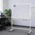 Magnetic Double-Sided Mobile Whiteboard 48″X36″ with Stand – Adjustable Height & Angle Rolling Dry Erase Board on Lockable Wheels for Office, Classroom, Homeschool, Meeting, Presentation