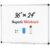 Magnetic Dry Erase Board 36″ x 24″, Aluminum Frame Whiteboard Kit