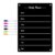 Magnetic Dry Erase Board for Fridge, Acrylic Planner with 6 Pens