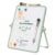 Magnetic Dry Erase White Board, 6.7 x 8.4 Inch Double Sided Desktop Whiteboard with Stable Stand, Portable Mini Writing Board Set with Markers & Magnets for Kids Home Office School Drawing
