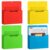 Magnetic File Folders 4-Pack, Letter Size A4 Paper Organizer for Whiteboard Fridge Locker Metal Cabinet, Colorful Magnetic Document Holders for Office & Home