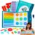 Magnetic Fraction Book for Kids, Visual Math Learning Tool