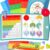 Magnetic Fraction Demonstration Book, Magnetic Fraction Tiles, Fractions Manipulatives, Score Disk Demonstrator Math Puzzle Learning Building Block Set- (1Set)