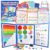 Magnetic Fraction Demonstration Book with Magnetic Fraction Tiles & Circles, Hands-On Fraction Manipulatives for Kids, Visual Math Learning Set for Classroom, Homeschool & Early Math Practice