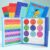 Magnetic Fraction Educational Puzzle, Magnetic Fraction Demonstration Book with Fraction Tiles & Circles, Fraction Manipulatives for Elementary School, Math Learning Skills for Kids