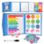 Magnetic Fraction Educational Puzzle,Magnetic Fraction Tiles & Fraction Circles,Montessori Fraction Manipulatives Learning Games for Kids,Fraction Manipulatives for Elementary School (Zebra)