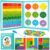 Magnetic Fraction Playbook: Magnetic Fraction Educational Puzzle Tiles & Circles, Fractions Magnets Demonstration Book Montessori Math Manipulatives for Kids Elementary School Game