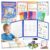 Magnetic Fraction Playbook with Tiles & Circles, Whiteboard Ready Fraction Manipulatives Kit, Montessori Math Tools for Kids Ages 6-10, Classroom & Homeschool Supplies with Wipe Clean Activity Cards