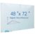 Magnetic Glass Whiteboard 72″x48″ Premium Tempered Dry Erase Board Wall Mounted Frameless Whiteboard Bulletin Message Boards (White)