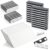 Magnetic Name Tags 50-Pack Engravable Badge with Strong Neodymium Magnets, Reusable Black PVC Nameplate 1×3 Inches for Professional Events