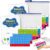 Magnetic Phonics Cards Kit – 142 Pcs Word Building Folder with Letter Tiles & Dry-Erase Board, Educational Spelling & Reading Game for Early Literacy, CVC Words Vowels Practice Set (2pc)