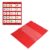 Magnetic Pocket Chart Squares, 5 Rows Transparent Classroom Pocket Charts Teacher Organizer Classroom Supplies for Home School Activities (Red)