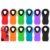 Magnetic PP Food Bag Sealing Clips 12 Pack Multi Color