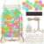 Magnetic Reward Jar for Kids – Personalized Smiley Faces Jar with Colorful Letter Stickers, Ideal for Classroom Reward System, Home Chore Chart, Positive Behavior & Potty Training (42PCS Smiley)