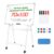 Magnetic Rolling Whiteboard, Foldable Double Sided Dry Erase Board with 4 Lockable Wheels, Telescopic Adjustable Height Easel Stand for Home Office Classroom 24×36 Inch Silver 70×100 cm