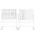 Magnetic Soccer Lineup White Board, Basketball Dry Erase Coaching Broad, with Markers and Erasers, Durable Material, 360° Rotation, for Tactical Analysis(Basketball)
