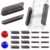 Magnetic Tiles Rail Pack 18-Pieces Magnetic Rail Clamps with Marble Run