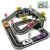 Magnetic Tiles Road Set with Cars, Magnetic Road Building Tiles with 6 Race Cars, Traffic Lights & Road Signs, STEM Construction Toy for Boys Girls Ages 3-5 4-8 5-7, Expansion Magnetic Building