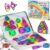 Magnetic Tiles Travel Set Toddlers: 42PCS Mini Building Blocks for Planes