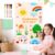 Magnetic Wall Decal Magnet Board for Kids Playroom Peel and Stick 4Pcs