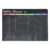 Magnetic Weekly Planner Board for Refrigerator, Black Reusable