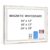 Magnetic White Board for Wall, 18″ x 12″, Rustic Whitewashed Wooden Frame