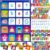 Magnetic Word Pocket Chart, 156 Double Sided Flashcards – CVC Words, First Words & 26 Letters, CVC Literacy Games, Phonics Reading and Spelling Learning Tool for Kindergarten Classroom