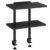 MAHANCRIS Clamp On Desk Organizer, 2-Tier Desktop Bookshelf, Adjustable Desk Storage Shelf, Metal Frame, for Office, Study and Game Room, Black DSBK3501