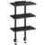 MAHANCRIS Clamp On Desk Organizer, 3-Tier Desktop Bookshelf, Adjustable Desk Storage Shelf, Metal Frame, for Office, Study and Game Room, Black DSBK3601