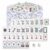 Mahjong Tile Set, Engraved Portable American Travel Mahjong Game Set