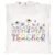 Mahrokh Floral Teacher Tote Bag, White Canvas Handbag Gift for Women