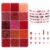 MAIBAOTA Red Beads for Jewelry Making 4/3/2mm Red Glass Bugle Seed Beads Kit 15 Color Theme Kit Small Tiny Tube Long Bead for Bracelets Necklace Earring Craft DIY