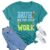 MAIHUN Math Teacher Shirt:Funny Math Teacher Shirts Women Teaching Tshirt Teacher Life Tee Top Cyan