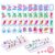 Majolicia Summer American Travel Mahjong Set(0.15-Inch Thin Plastic Tiles), 160 Tiles with Bag, 4 Small-Sized Racks, Beginner-Friendly Portable Majiang Set