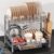 MAJSLiS Dish Drying Rack for Kitchen Counter, Dish Drainer with Drainboard