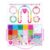 MAKERSLAND Jewelry Making Kit with Bead Board DIY Craft Kits Kandi Pony Beads Bulk Clay Bead for Bracelet Necklace Making, Keychains, Storage Box with Handle and Tray for Kids Adults Birthday Gift