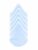 Makeup Powder Puffs Light Blue Set of 6