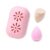 Makeup Sponge Case with 2 Powder Puffs, Portable Makeup Puff Holder Set